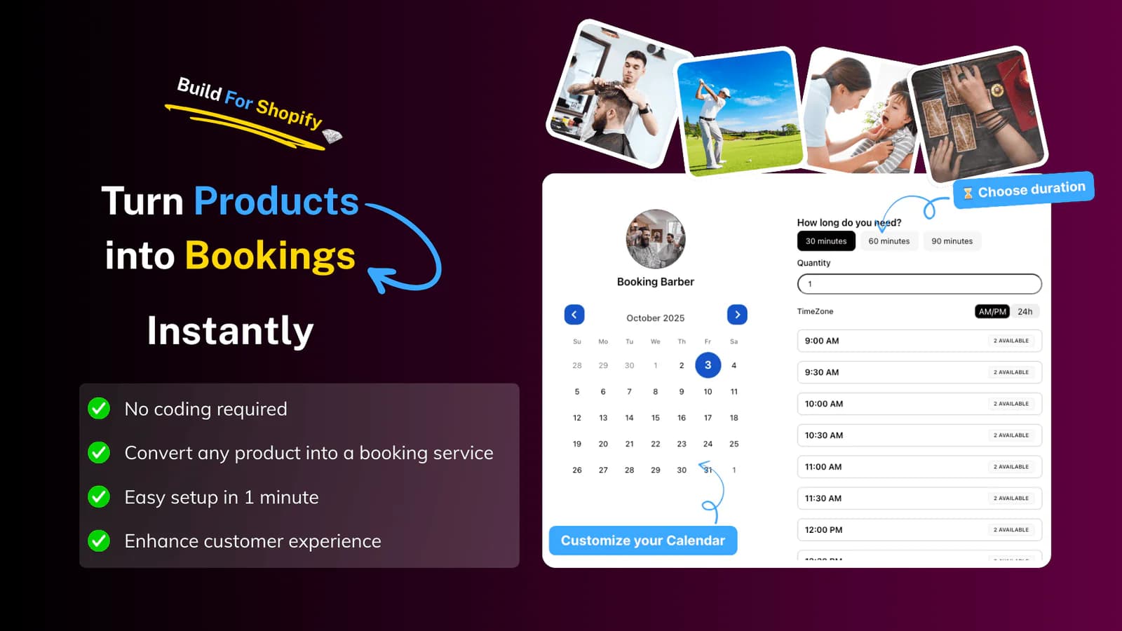 Genie Booking – calendar and appointments